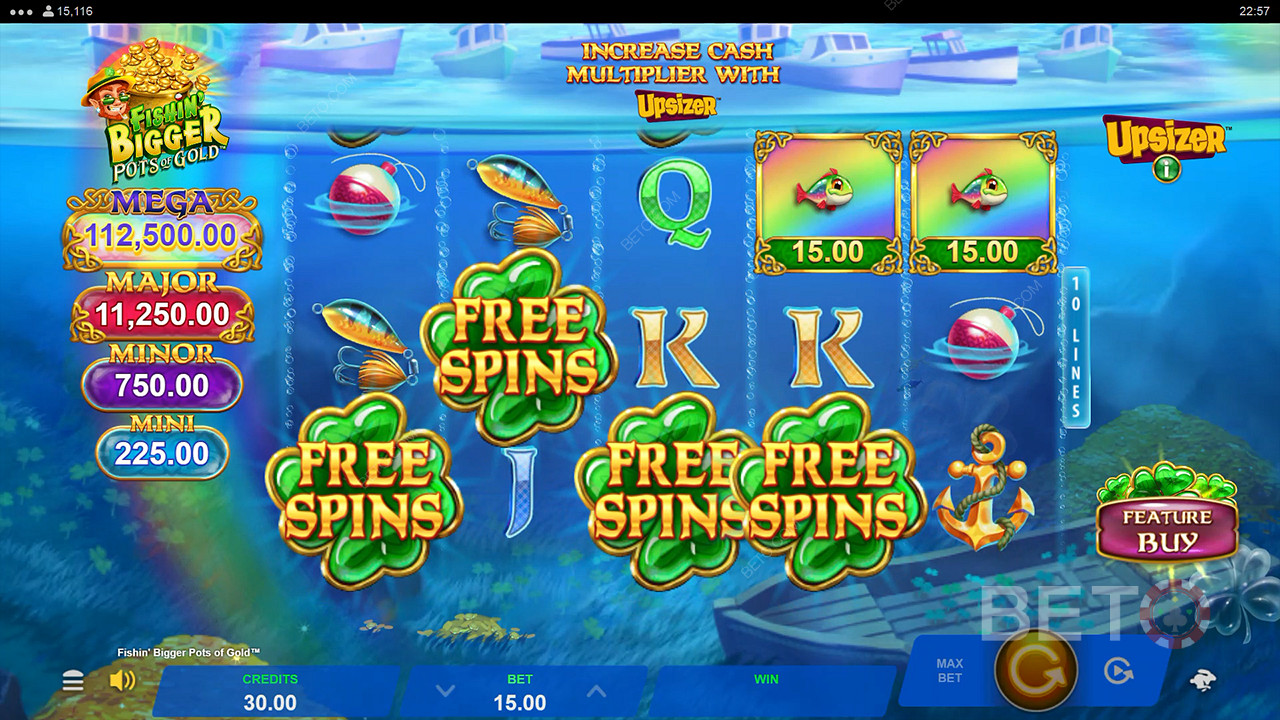 Fishin' BIGGER Pots Of Gold 免费游戏