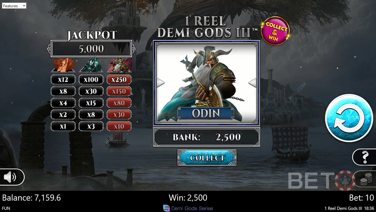 1 Reel Demi Gods III 评论：BETO 老虎机