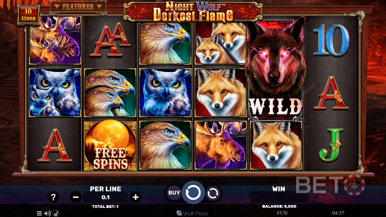 Night Wolf Darkest Flame 免费游戏