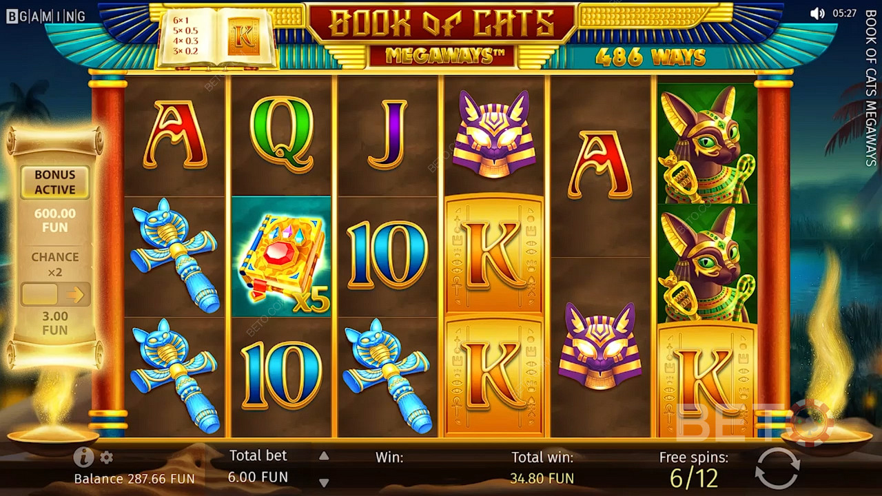 Book of Cats Megaways 免费游戏