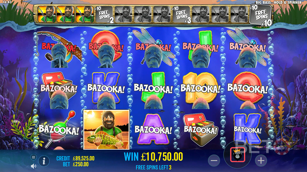 Big Bass Bonanza Hold 和 Spinner 中的奖金功能说明Reel Kingdom
