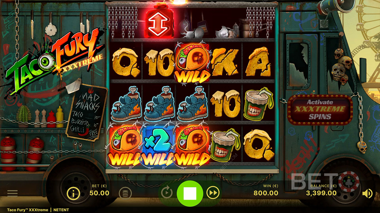 Taco Fury XXXtreme 评论 by BETO Slots
