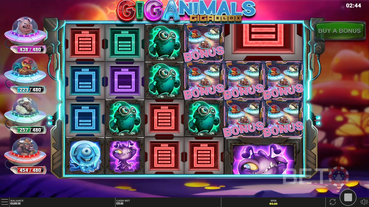 Giganimals Gigablox 评论 by BETO Slots