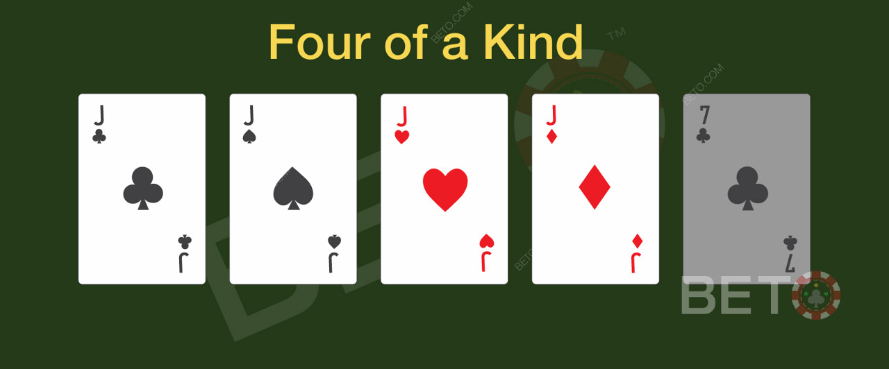 扑克中的四种