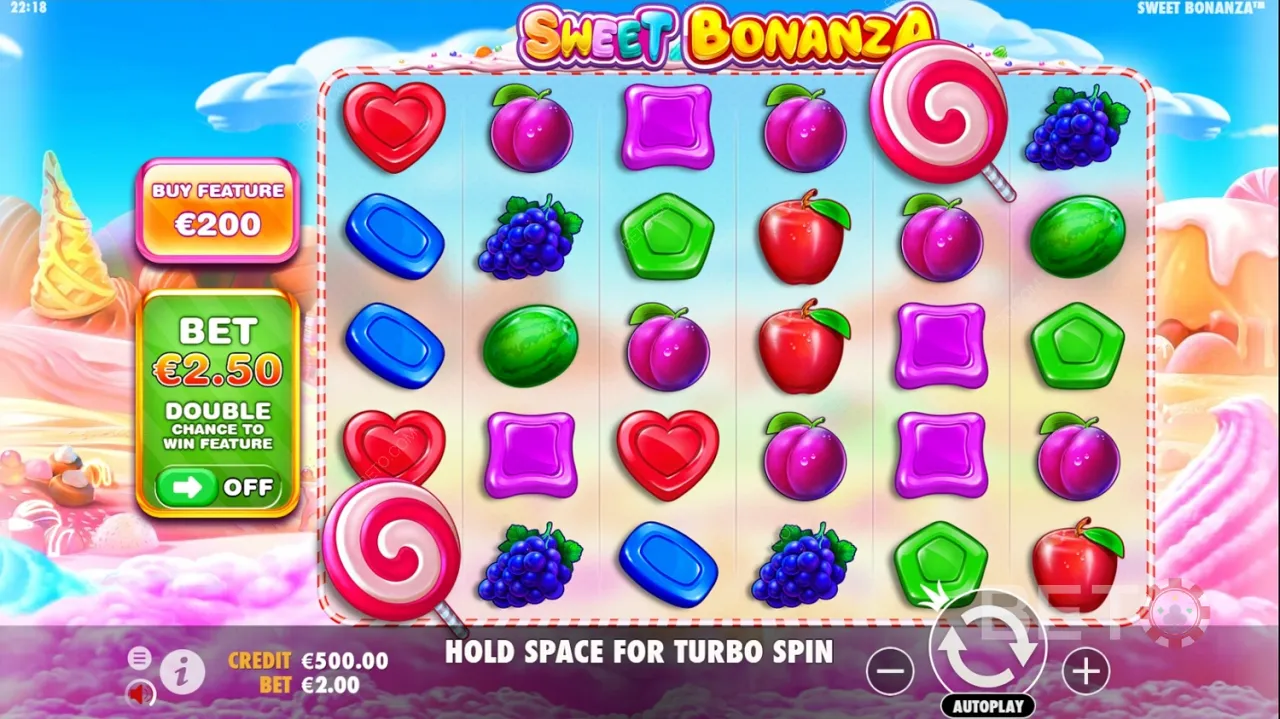Sweet Bonanza 老虎机演示游戏视频。RTP高于96%。