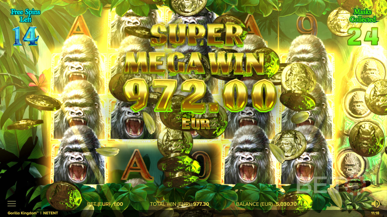 在Gorilla Kingdom 在线老虎机中获得超级大赢家