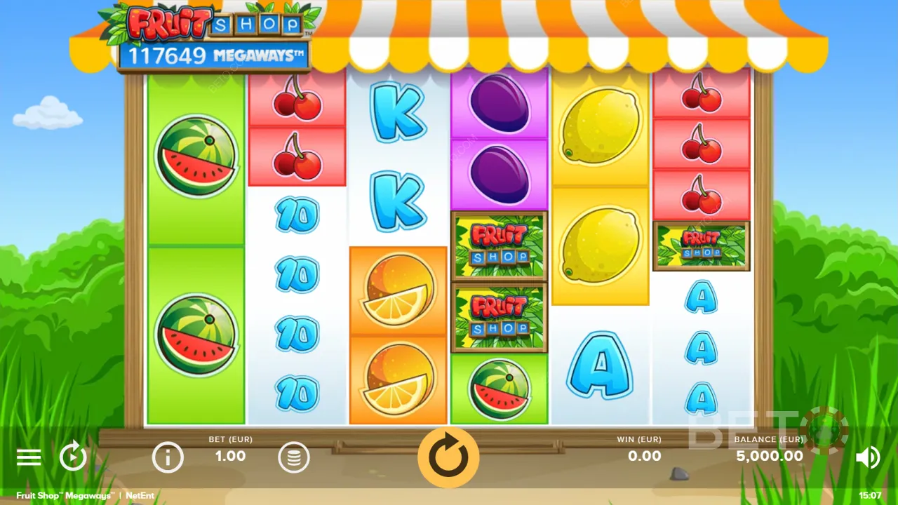 Fruit Shop Megaways的示例游戏视频