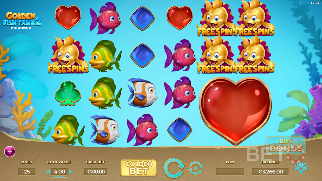 Golden Fish Tank 2 BETO 老虎机对 Gigablox 的评论