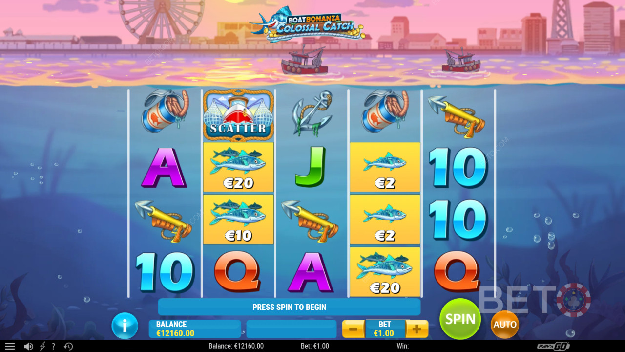 Boat Bonanza Colossal Catch 评论 by BETO Slots
