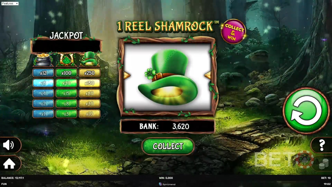 1 Reel Shamrock 评论 by BETO Slots
