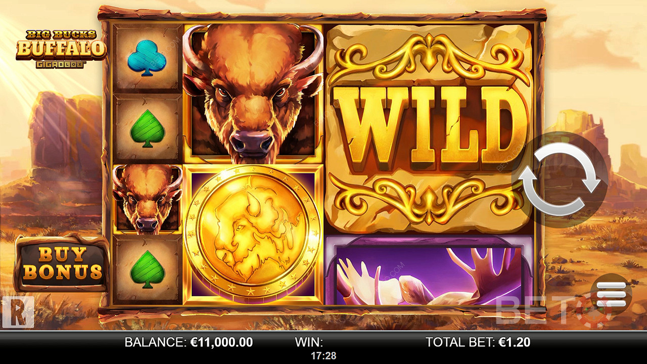 Big Bucks Buffalo Gigablox 免费游戏