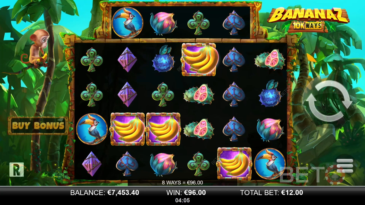 Bananaz 10K Ways 评论 by BETO Slots
