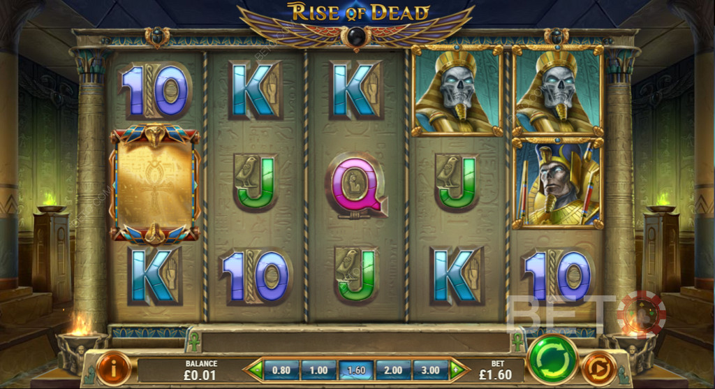 Rise of Dead - 一种非渐进式老虎机游戏，具有散点、百搭、奖励游戏和免费旋转。