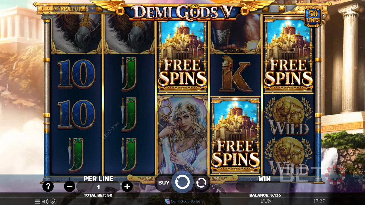 Demi Gods V 评论：BETO 老虎机