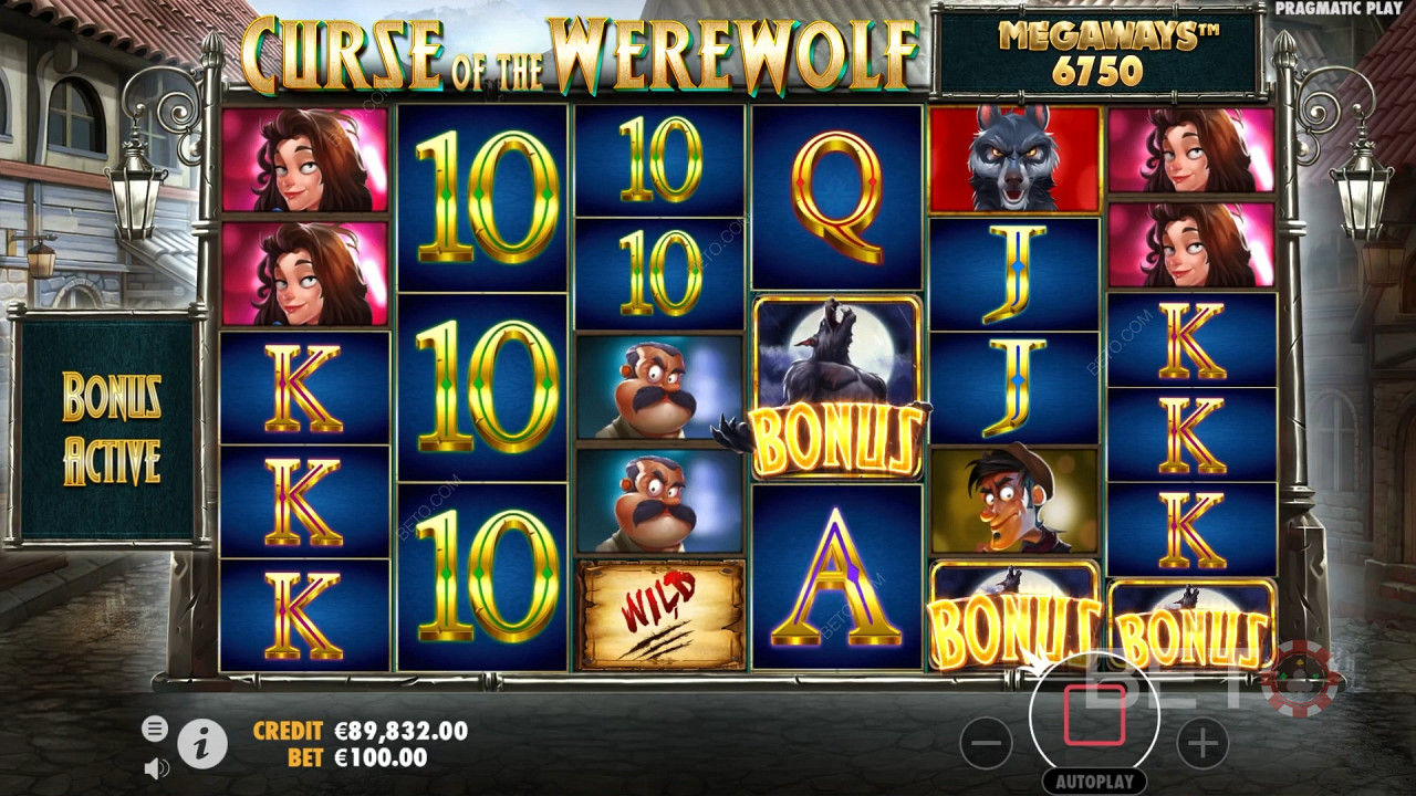 Curse of the Werewolf Megaways 免费游戏