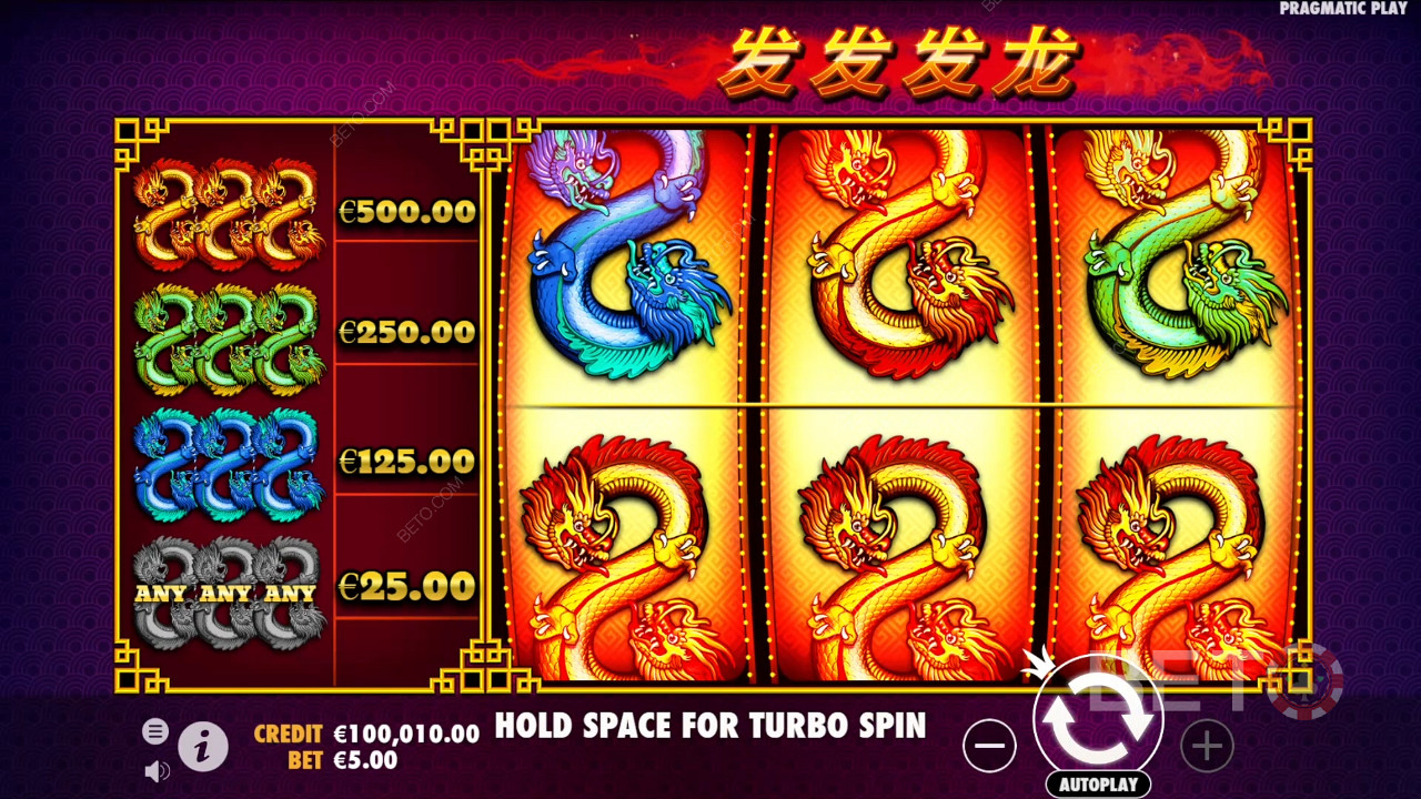在 888 龙老虎机中赢取 100 倍投注额！