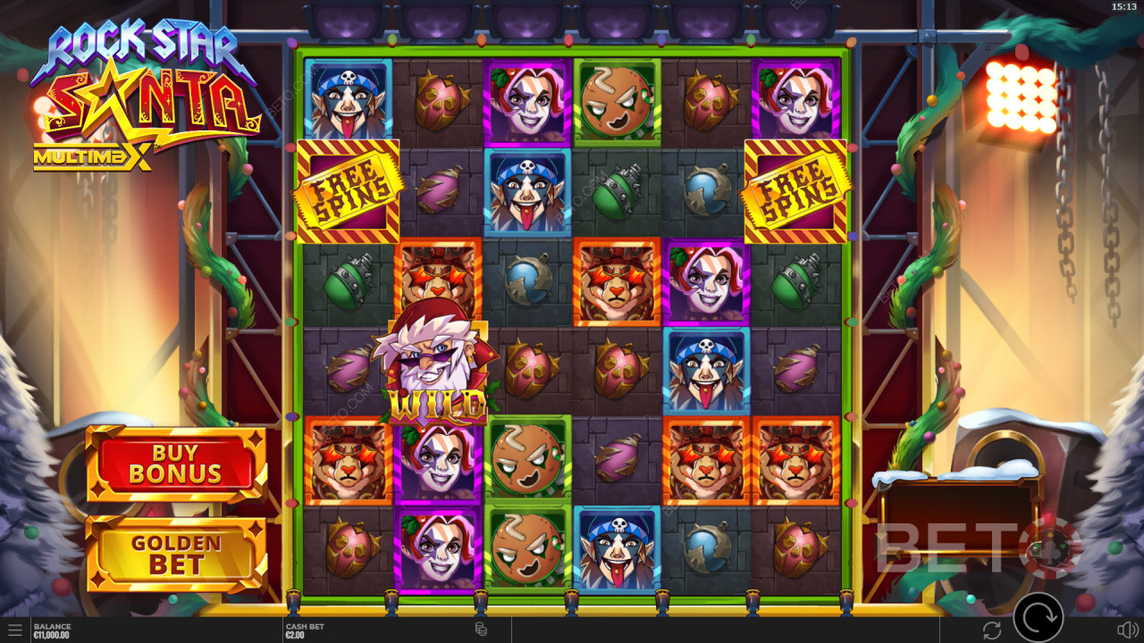 Rock Star Santa MultiMax 评论：BETO 老虎机