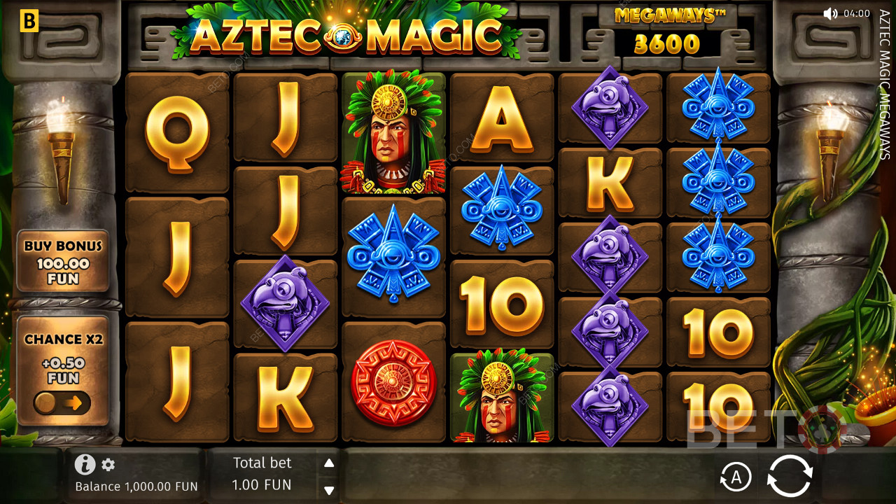 Aztec Magic Megaways 免费游戏