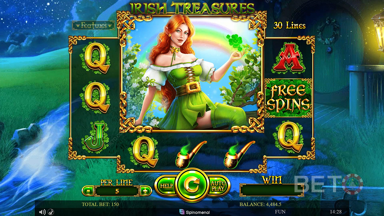 Irish Treasures (Spinomenal) 免费游戏