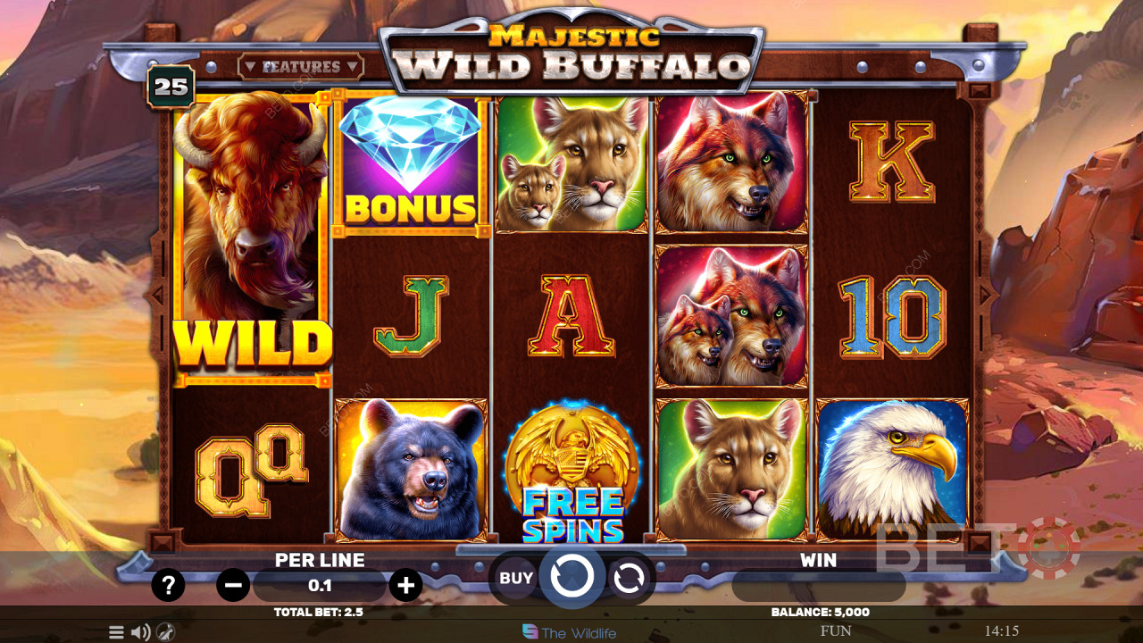Majestic Wild Buffalo 免费游戏