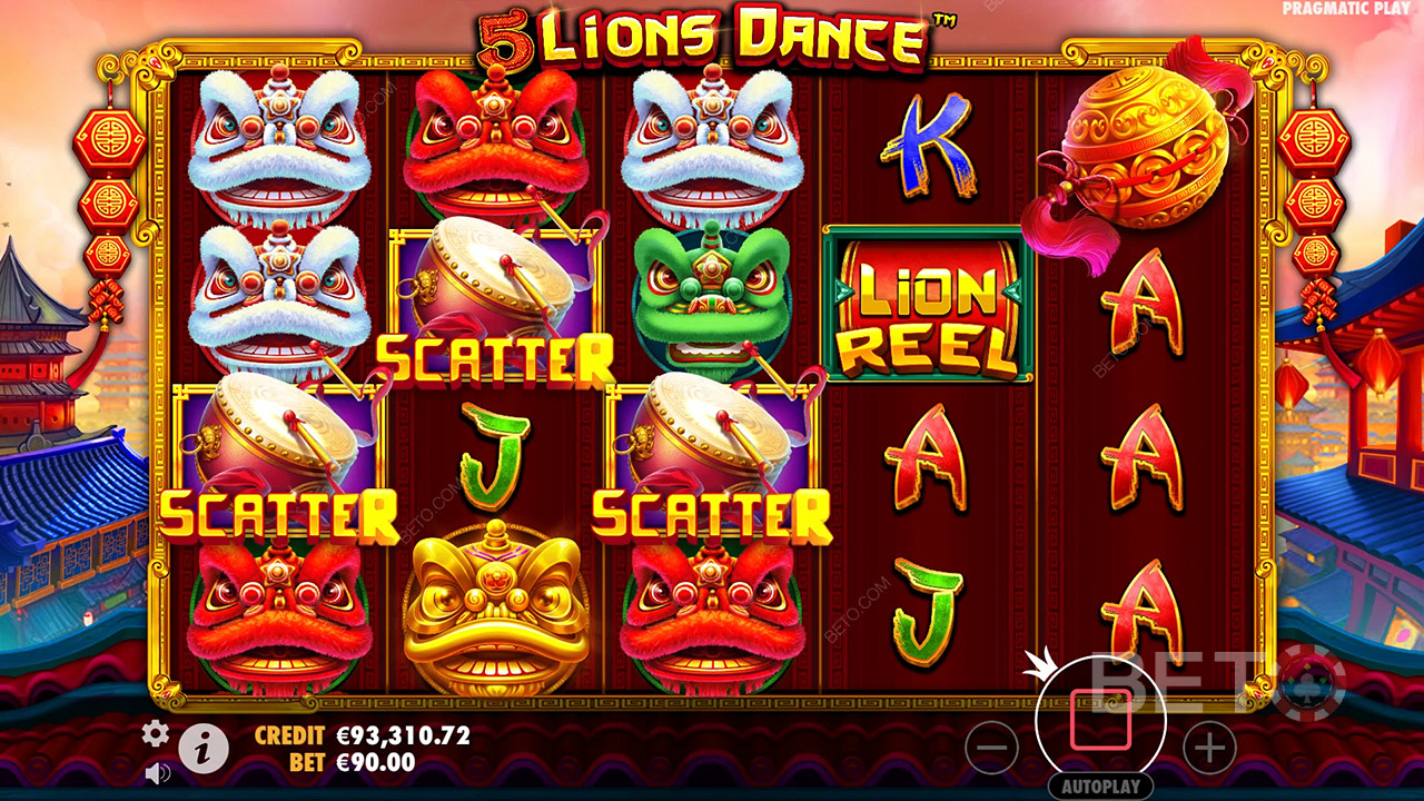 5 Lions Dance 免费游戏