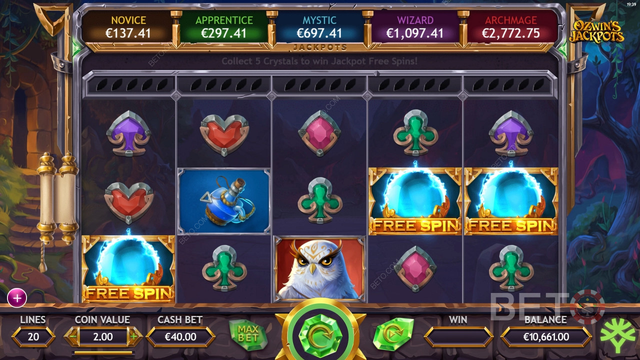 Ozwin's Jackpots 免费游戏