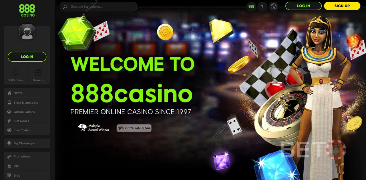 888 还有一个扑克室和一些最好的现金红利。