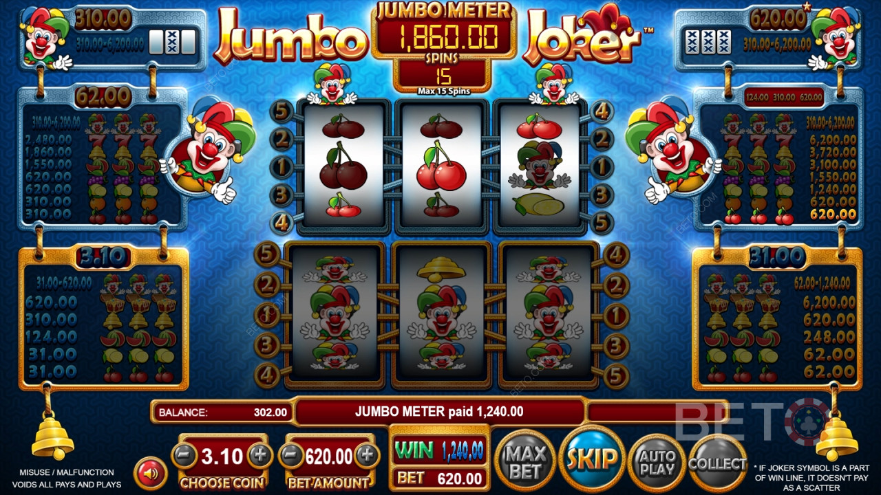 Jumbo Joker 评论：BETO 老虎机