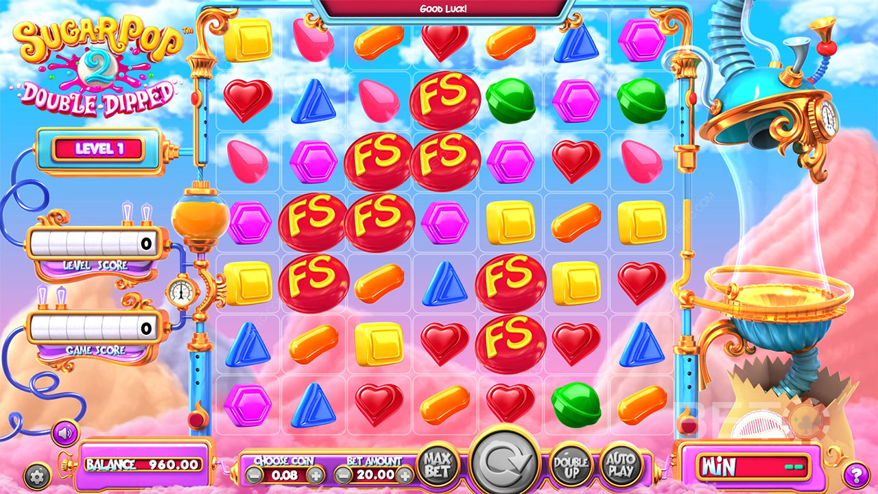 SugarPop 2: Double Dipped 评论 by BETO Slots