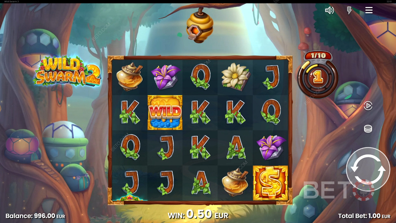 在Wild Swarm 2 老虎机中赢得 10,000 倍赌注