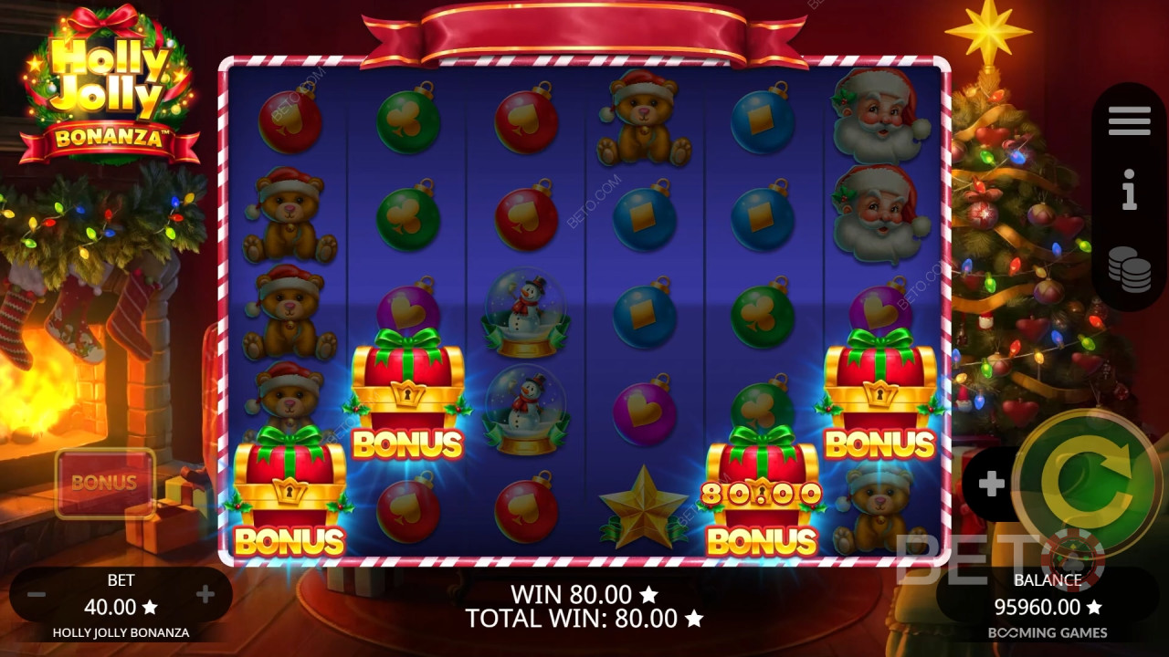 Holly Jolly Bonanza 评论 by BETO Slots