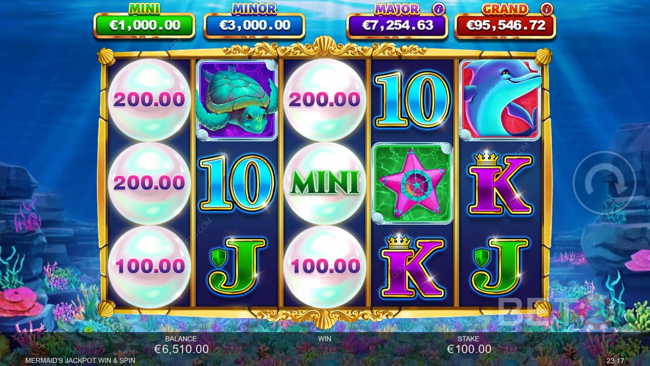 Mermaid's Jackpot Win & Spin 免费游戏