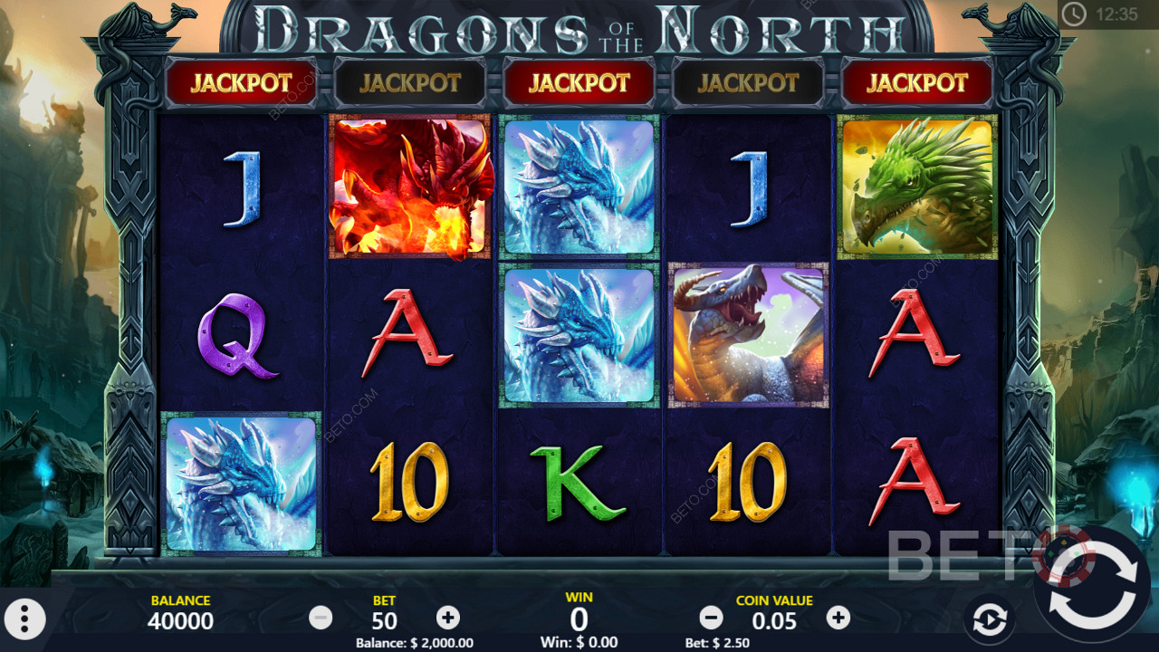 Dragons of the North老虎机