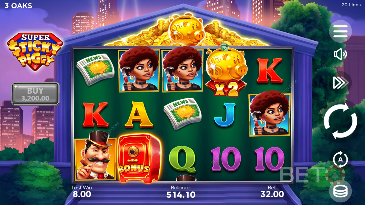 如何玩 3 Oaks Gaming 的超级粘粘小猪