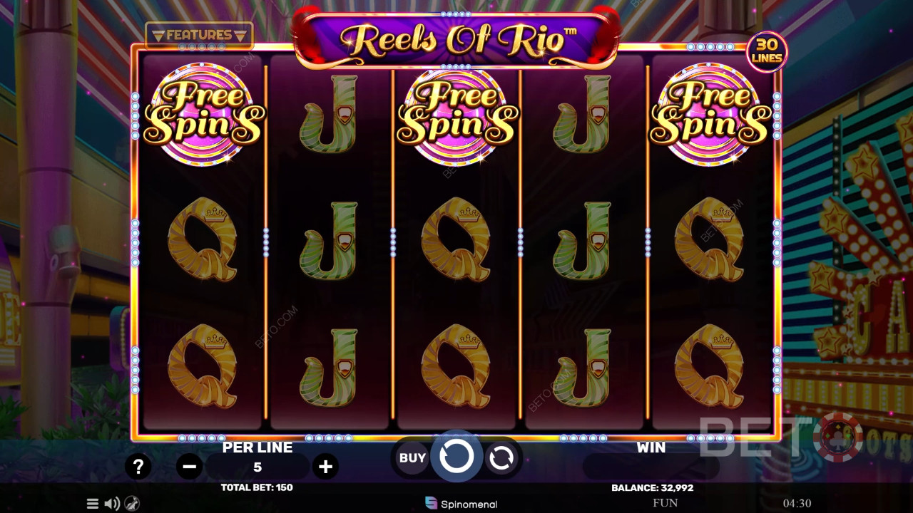 Reels Of Rio - Party Time 评论：BETO 老虎机
