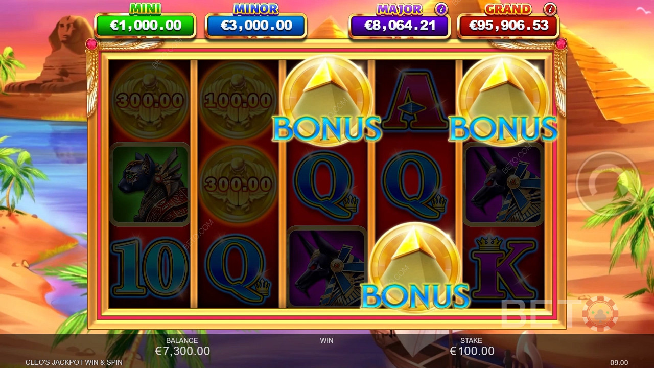 Cleo's Jackpot Win & Spin 免费游戏