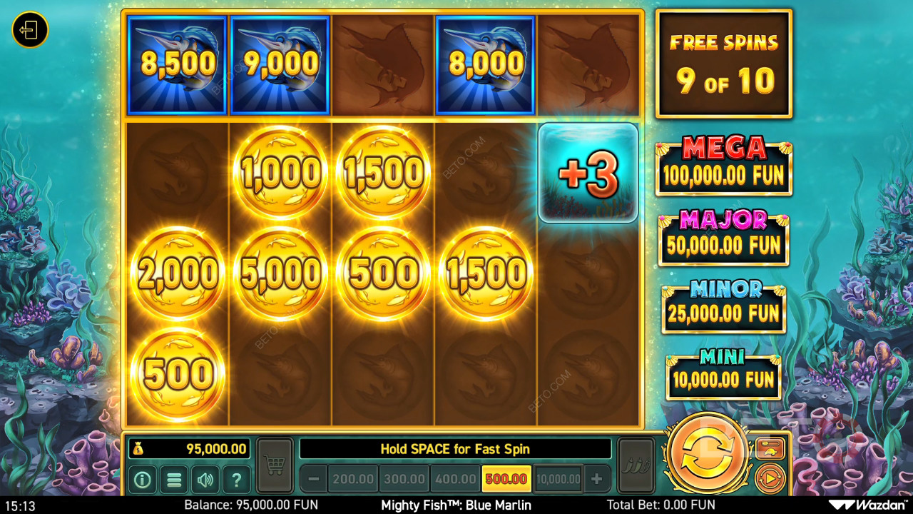 Mighty Fish: Blue Marlin 评论 by BETO Slots