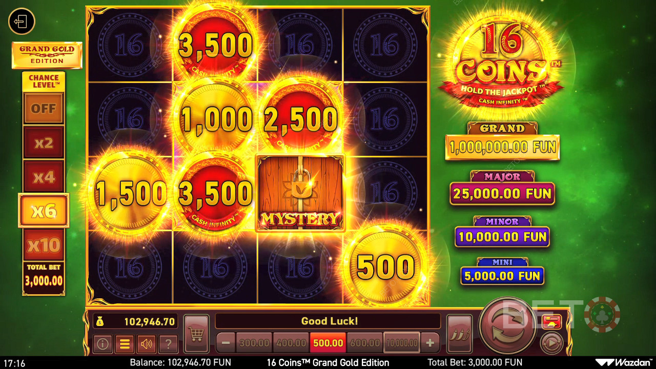 16 Coins Grand Gold Edition 免费游戏