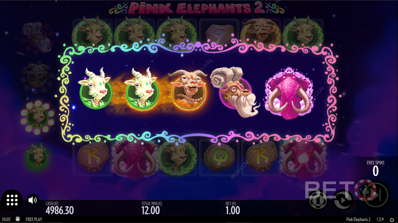 Pink Elephants 2中的酷符号升级奖励