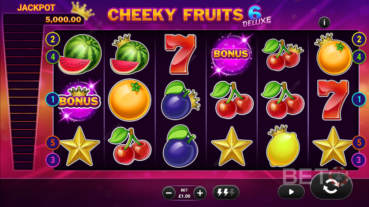 Cheeky Fruits 6 Deluxe BETO 老虎机评论