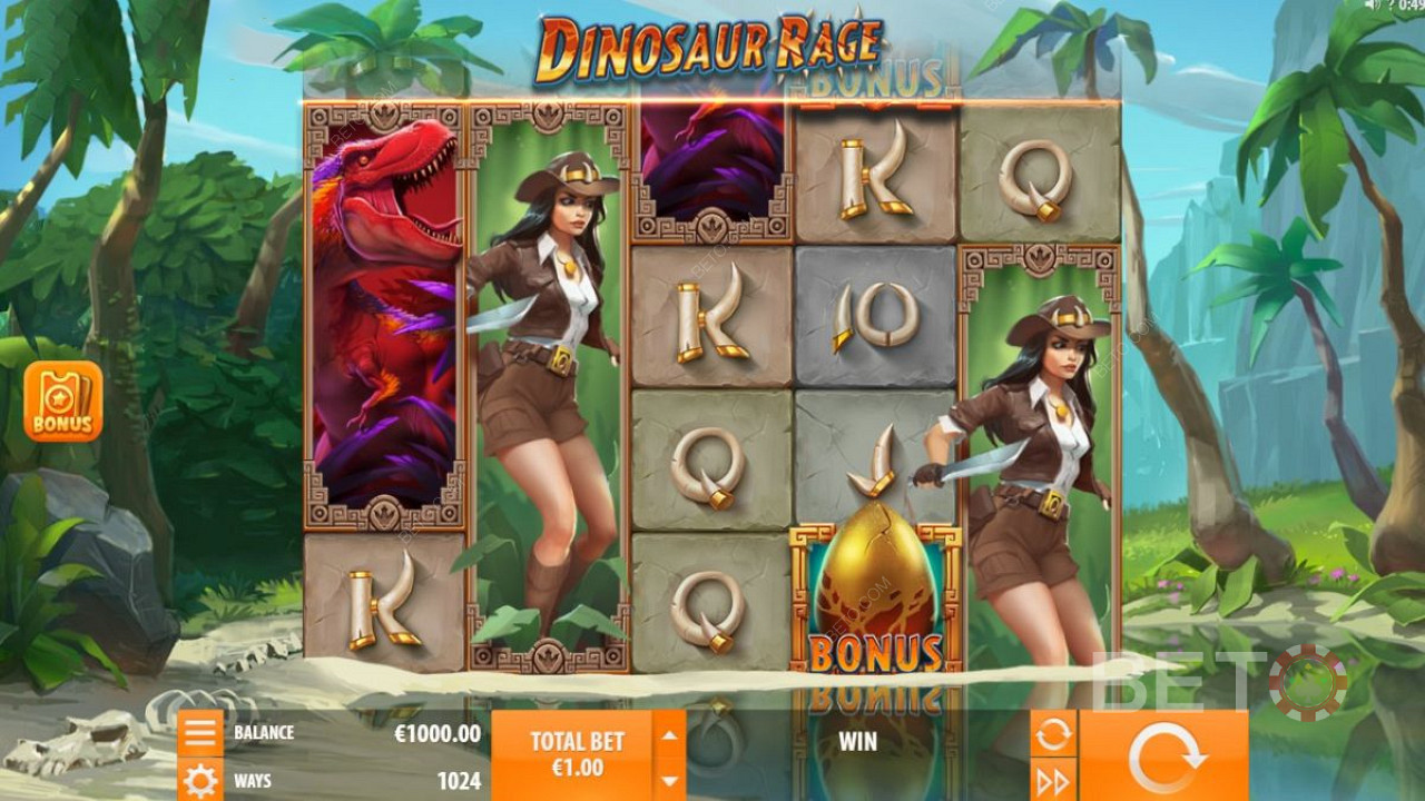 Dinosaur Rage Rage 的 5x4 网格结构