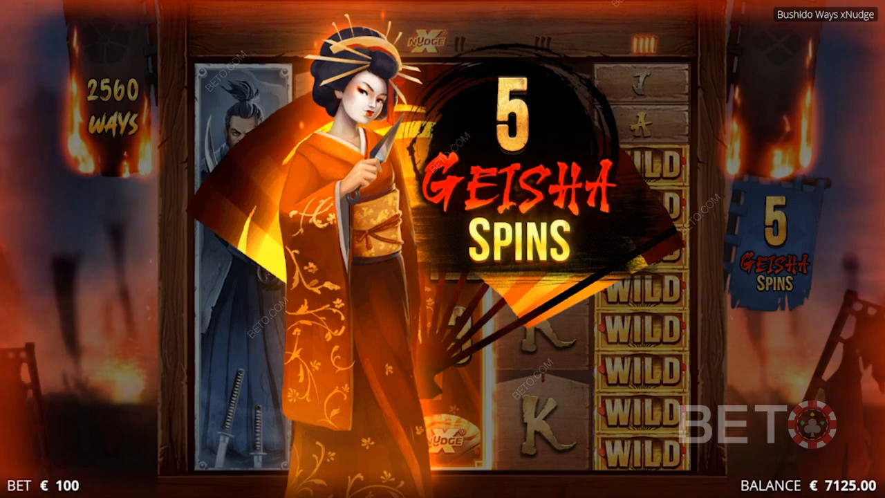 多达 12,288 种获胜方式，Geisha Wild 帮助您提高乘数