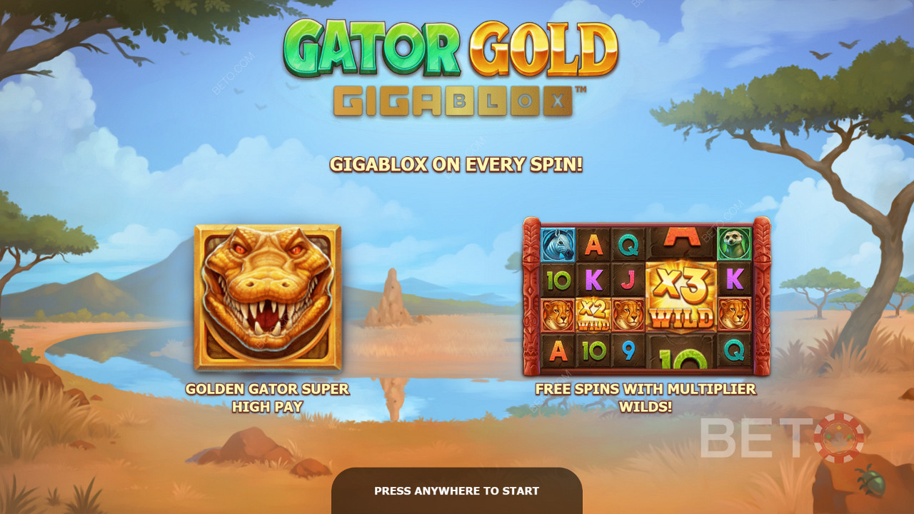 Gator Gold Gigablox的介绍屏幕