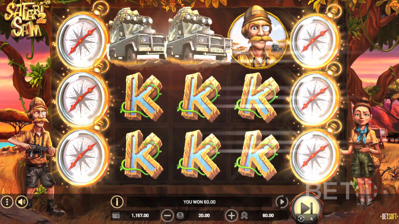 Safari Sam 2 评论 by BETO Slots