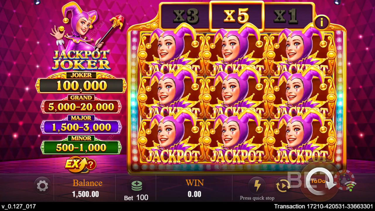 Jackpot Joker 评论：BETO 老虎机