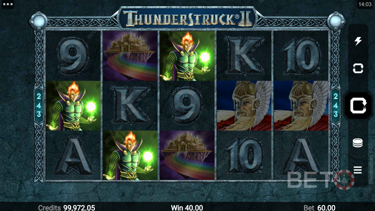 Thunderstruck II中的高薪图片符号