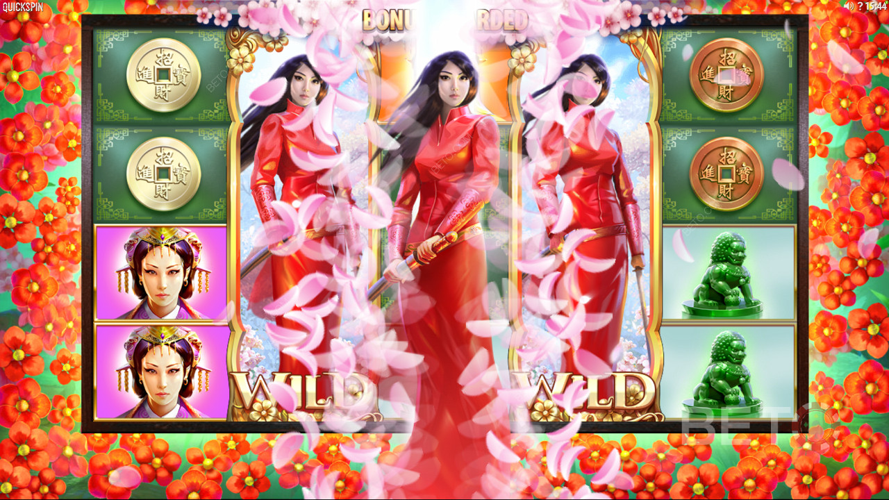 Quickspin with Sakura Fortune - 加入这位美丽的日本公主，与邪恶的皇帝作战