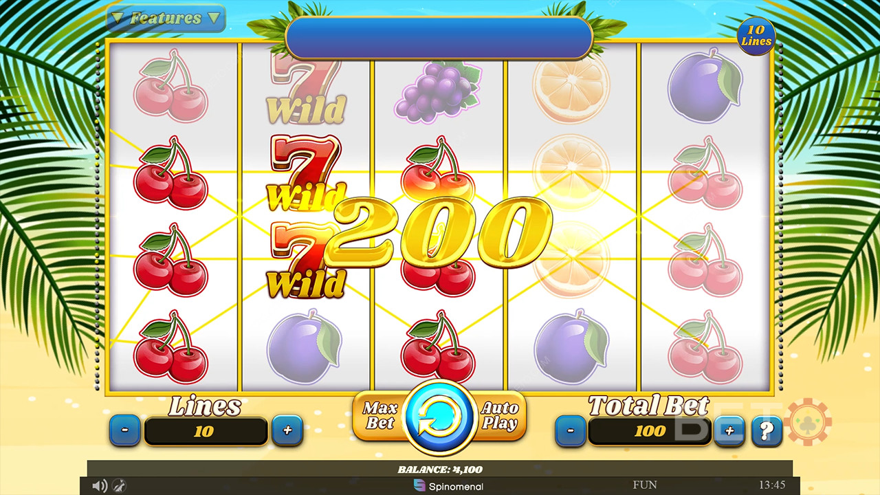 100 Juicy Fruits 评论 by BETO Slots