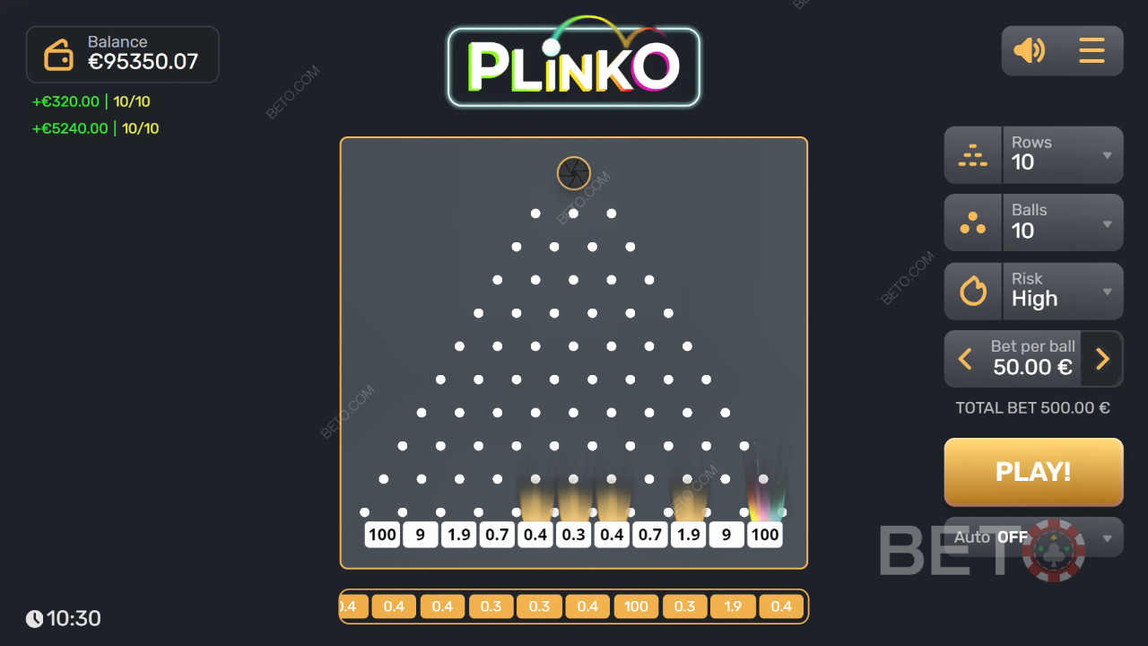 Plinko 评论 by BETO Slots