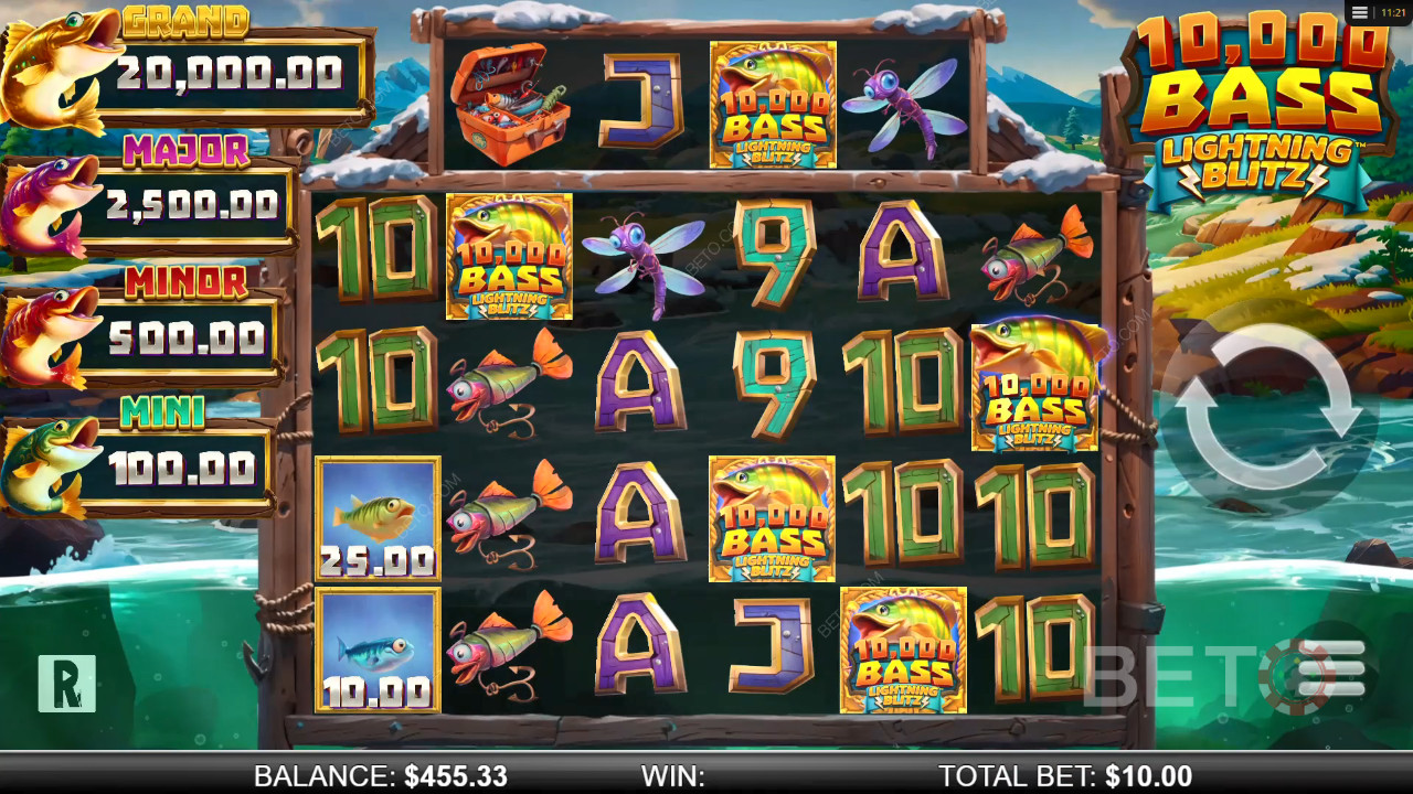 10,000 Big Bass Lightning Blitz 评论 by BETO Slots
